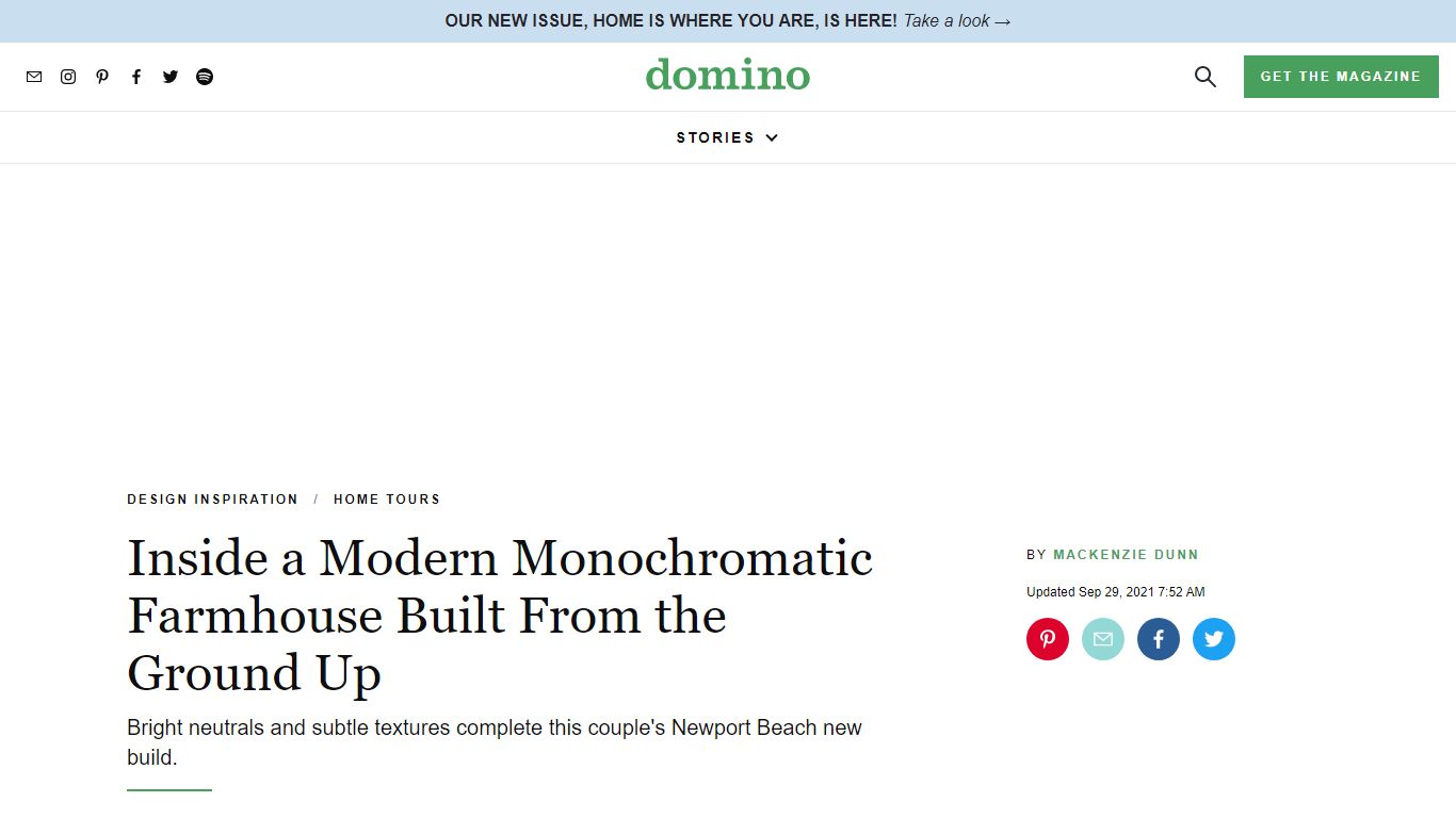 Newport Beach Home Tour - California Modern Farmhouse New Build - domino